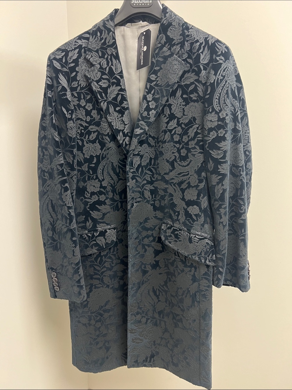 HUGO by Hugo Boss Velvet Brocade Coat